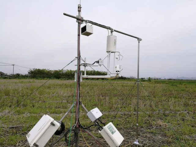 中科院大氣物理所在寧波咸祥稻田的HT-8700開(kāi)路式氨通量觀測(cè)系統(tǒng)