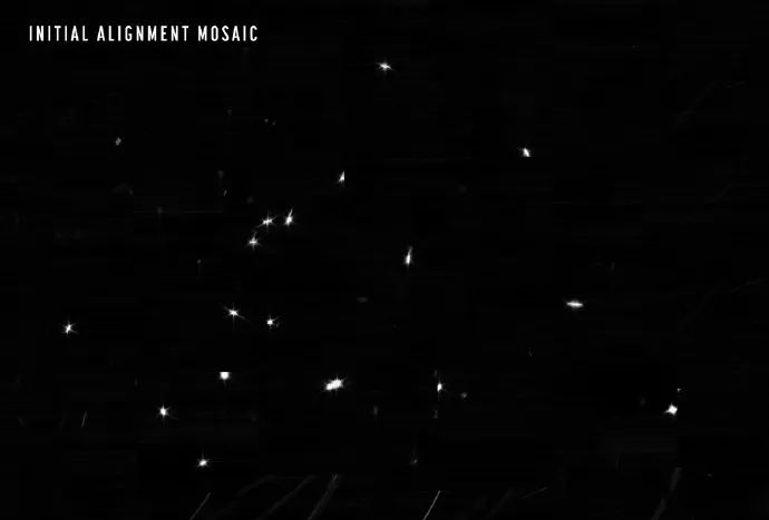 圖1. 韋布拍的第一張照片，圖源：NASA